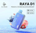ELF BAR RAYA D1 – Peach Lychee Blackcurrant - Vape Shop Nashik