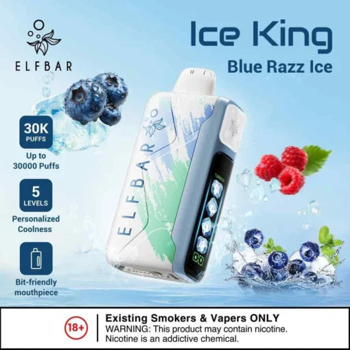 Elf Bar Ice King – Blue Razz Ice – 30K - Vape Shop Nashik