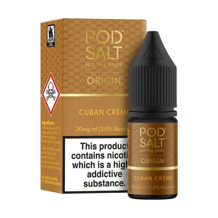 POD SALT CUBAN CREME – Nicotine Salt - Vape Shop Nashik
