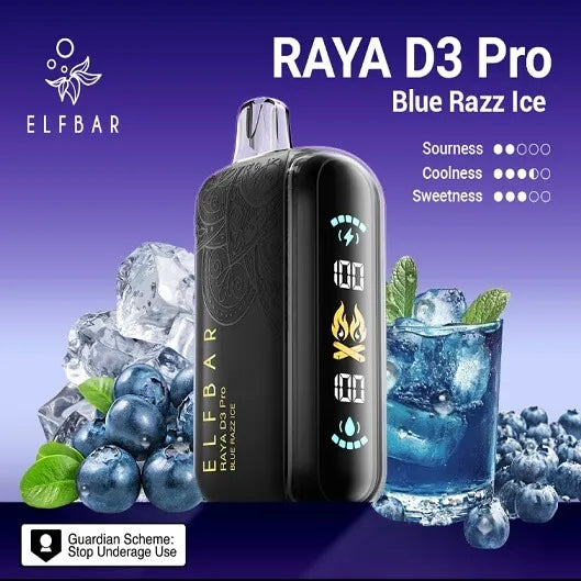 Elf Bar Raya D3 Pro 30K Blue Razz Ice - Vape Shop Nashik
