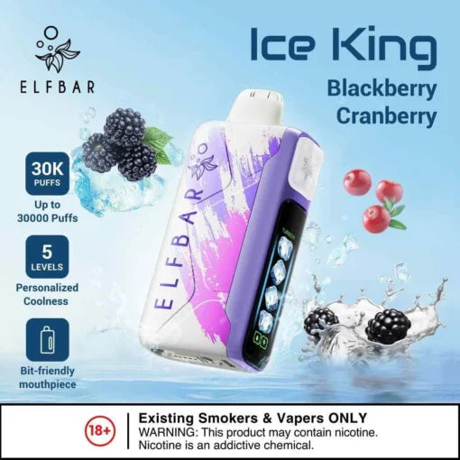 Elf Bar Ice King – Blackberry Cranberry – 30K - Vape Shop Nashik