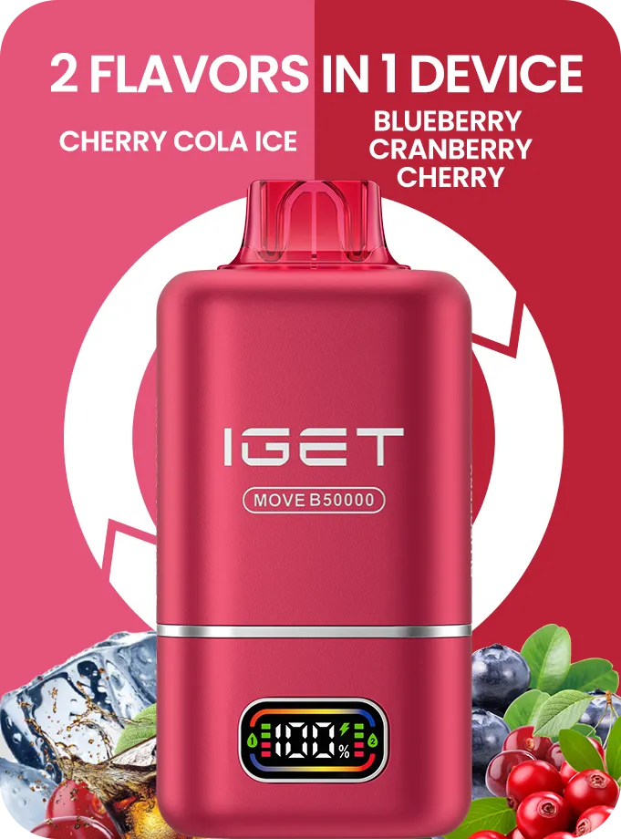 IGET MOVE B50000 (50k Puffs – 2 Flavours in 1 device) - Vape Shop Nashik