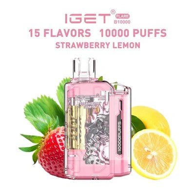 IGET FLARE B10000 – Strawberry Lemon - Vape Shop Nashik