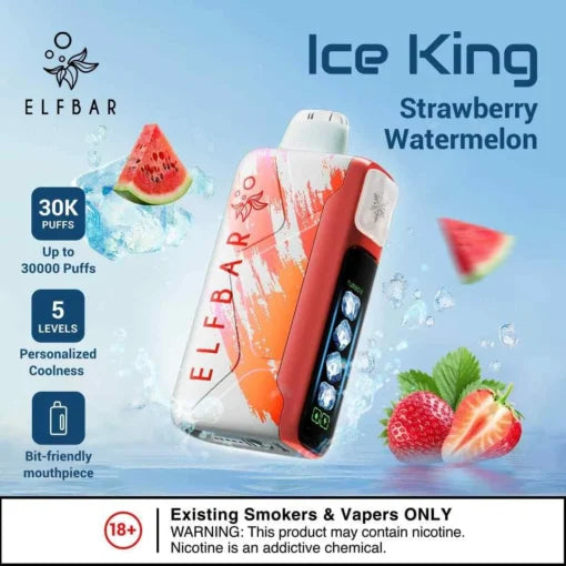 Elf Bar Ice King – Strawberry Watermelon – 30K - Vape Shop Nashik