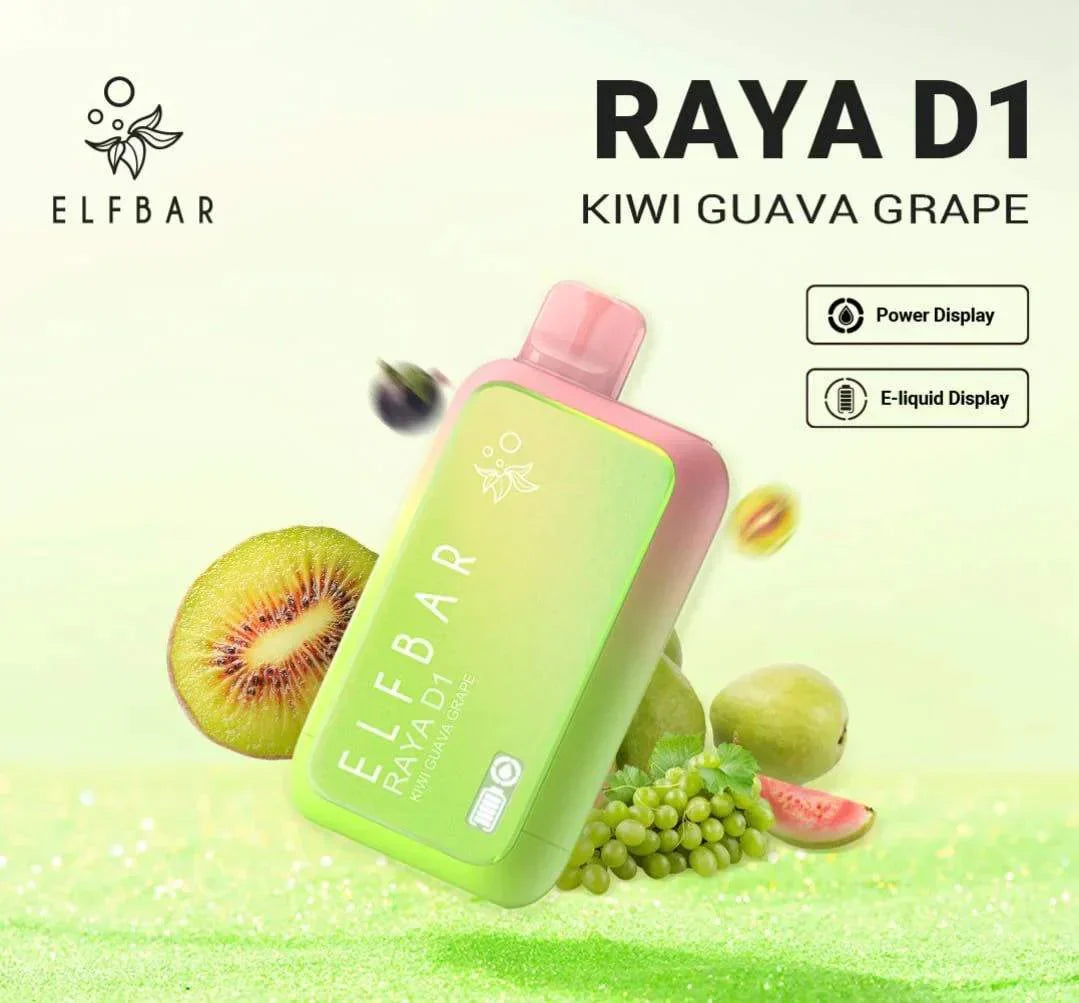 ELF BAR RAYA D1 – Kiwi Guava Grape - Vape Shop Nashik