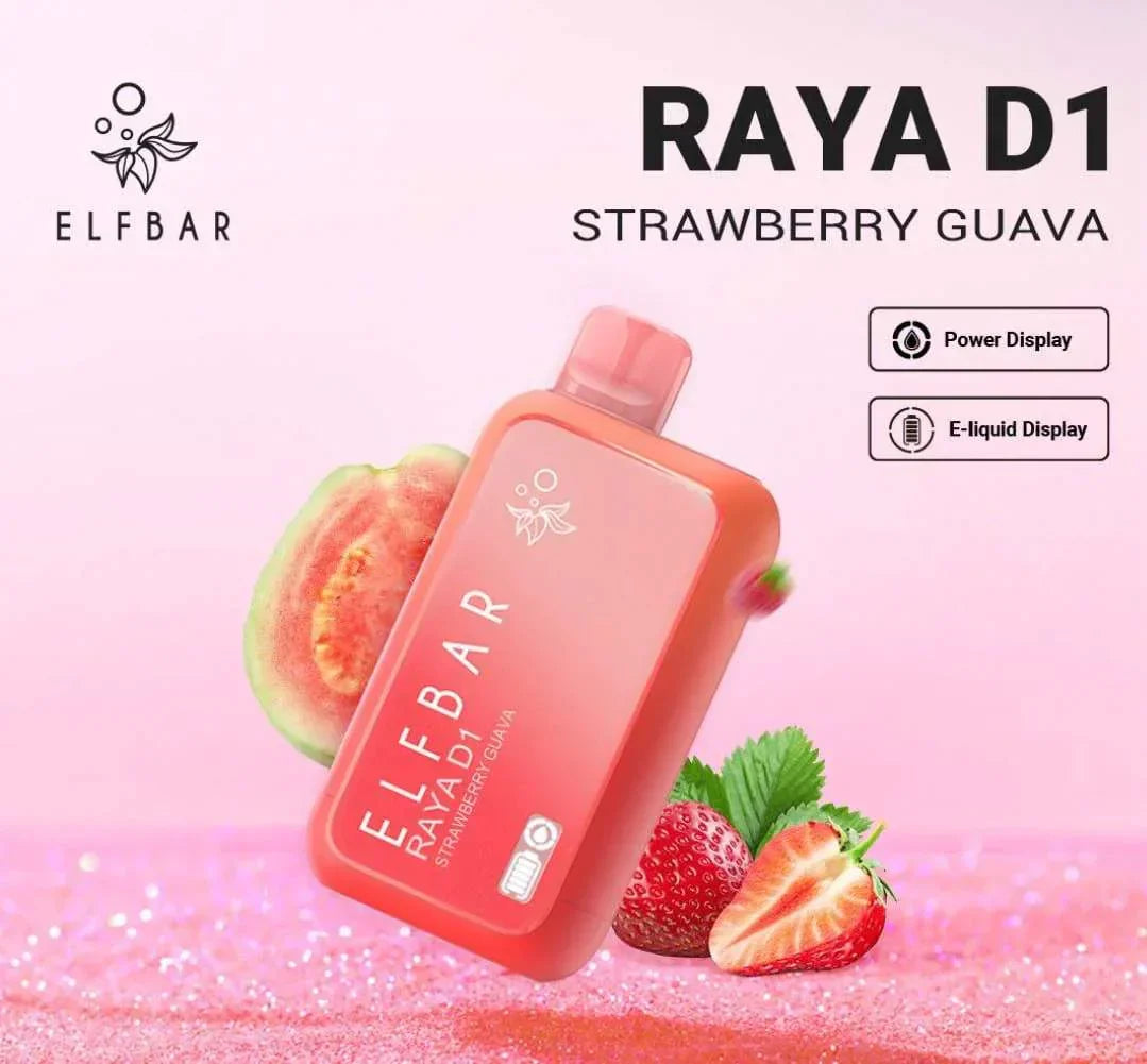 ELF BAR RAYA D1 – Strawberry Guava - Vape Shop Nashik